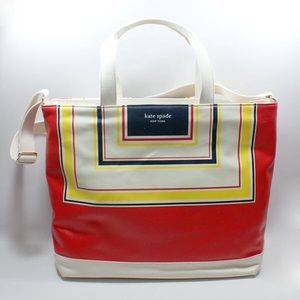 ♠️Kate Spade♠️ Copenhagen Striped Canvas Tote